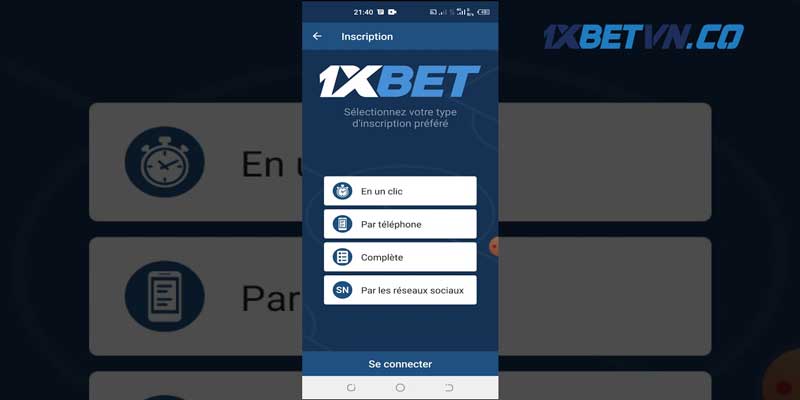 Hướng dẫn tải app 1xBet về máy để tham gia cá cược